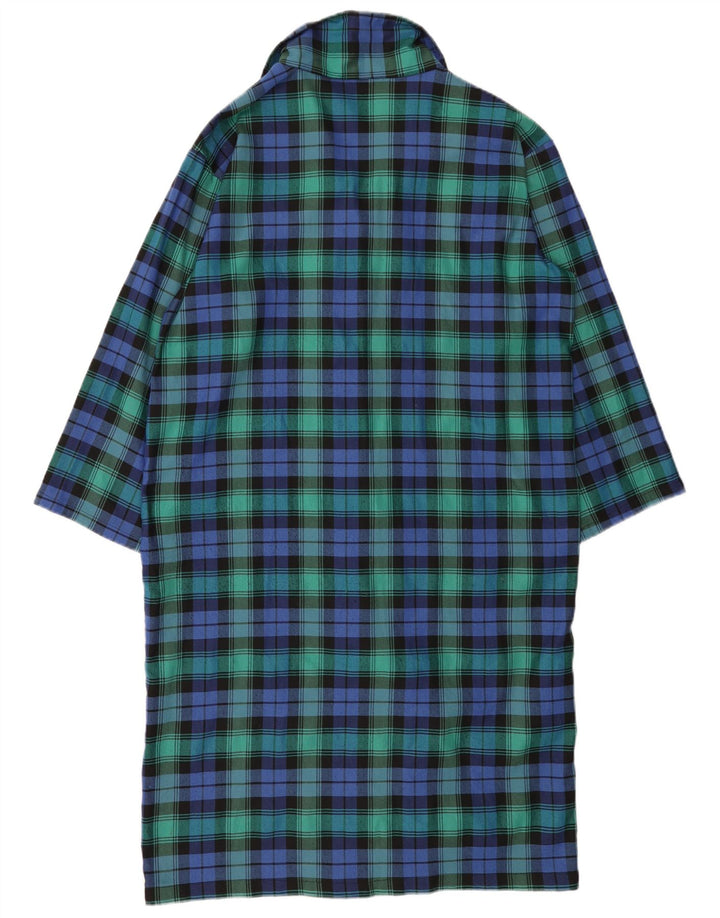 Vestido camisa feminino VINTAGE Reino Unido 16 grande xadrez verde