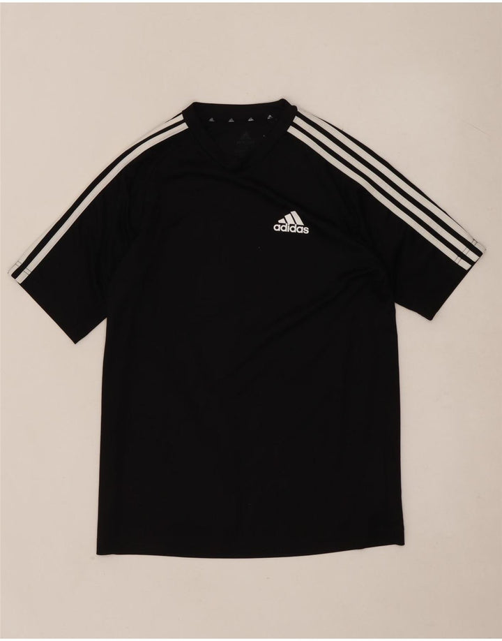 ADIDAS Mens Aeroready T-Shirt Top Pequeno Poliéster Preto
