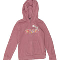 PUMA Girls Graphic Hoodie Jumper 11-12 Years Purple Cotton Vintage Puma and Second-Hand Puma from Messina Hembry 