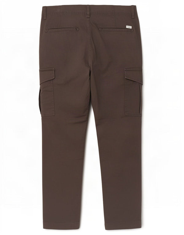 Jack & Jones Mens Slim Cargo Calças W32 L32 Algodão Cinza