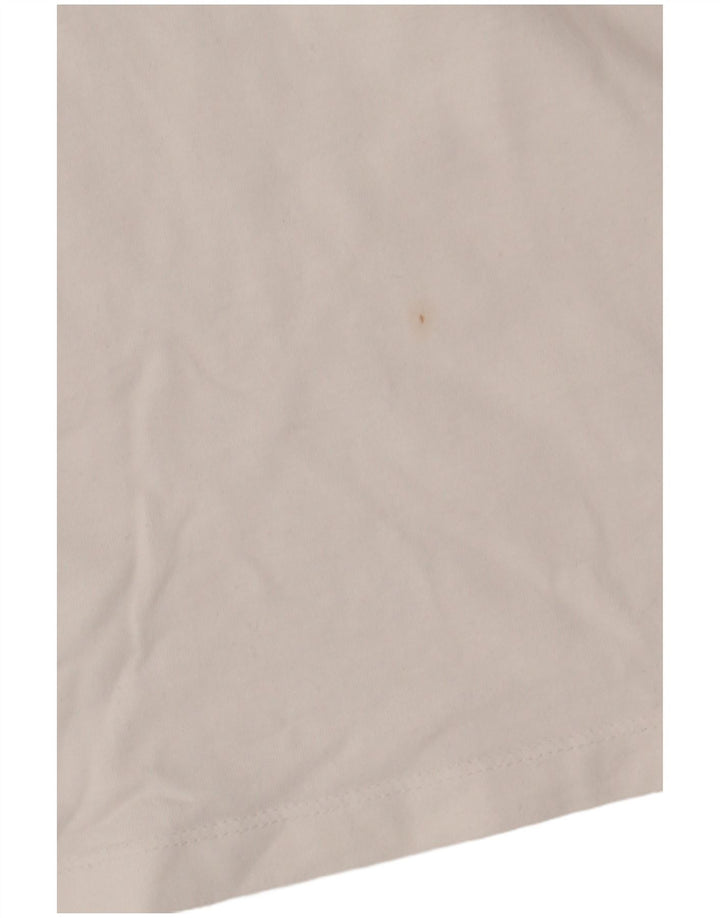Camiseta feminina gráfica NIKE UK 6 XS algodão branco