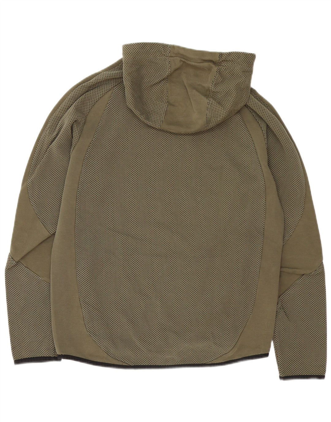 Puma Mens Hoodie Jumper Médio Cáqui Algodão Manchado