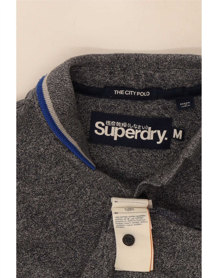 Camisa polo masculina Superdry médio algodão azul marinho