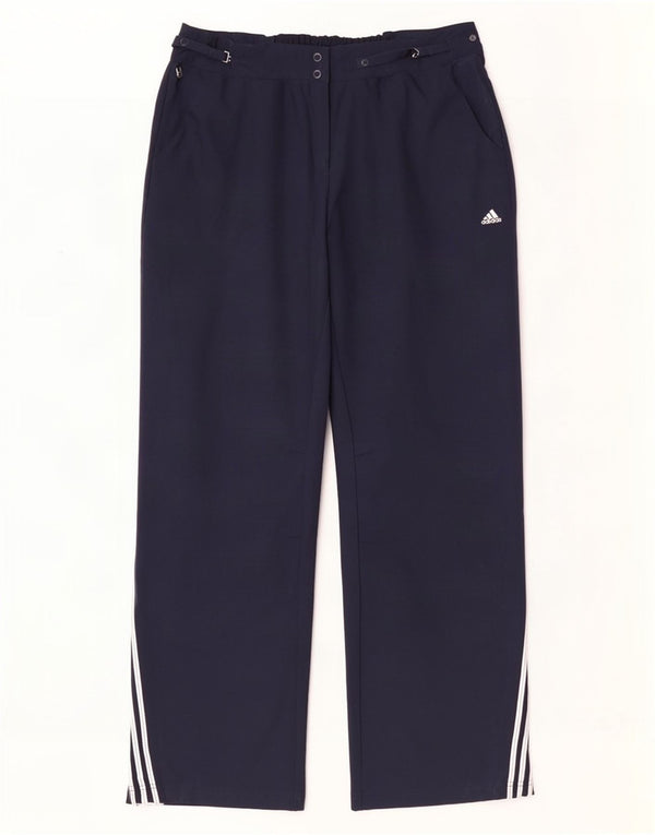 Calça Adidas Climalite Chino Feminina UK 14 Médio W32 L32 Azul Marinho