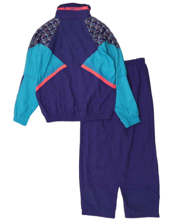 Lotto masculino completo agasalho médio azul colorblock nylon