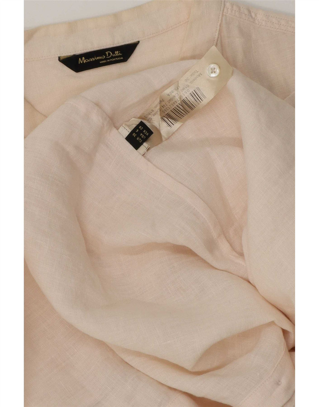 Camisa feminina Massimo Dutti UE 38 pequena bege