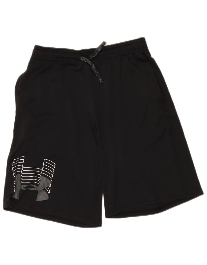 Shorts esportivos gráficos UNDER ARMOUR Boys Heat Gear 13-14 anos XL preto