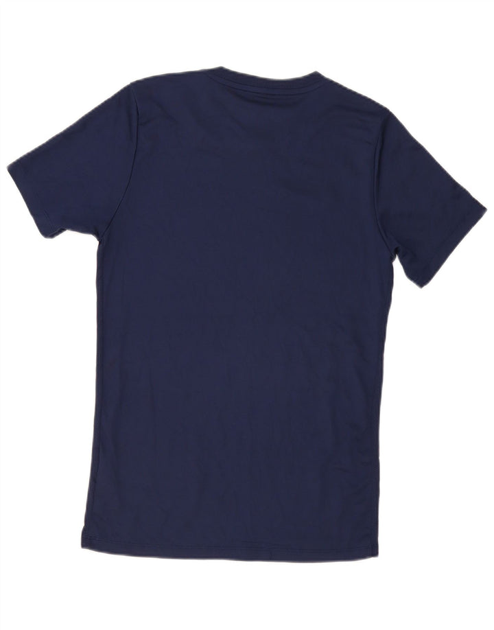 Camiseta Nike Masculina Dri Fit Top Pequeno Poliéster Azul Marinho