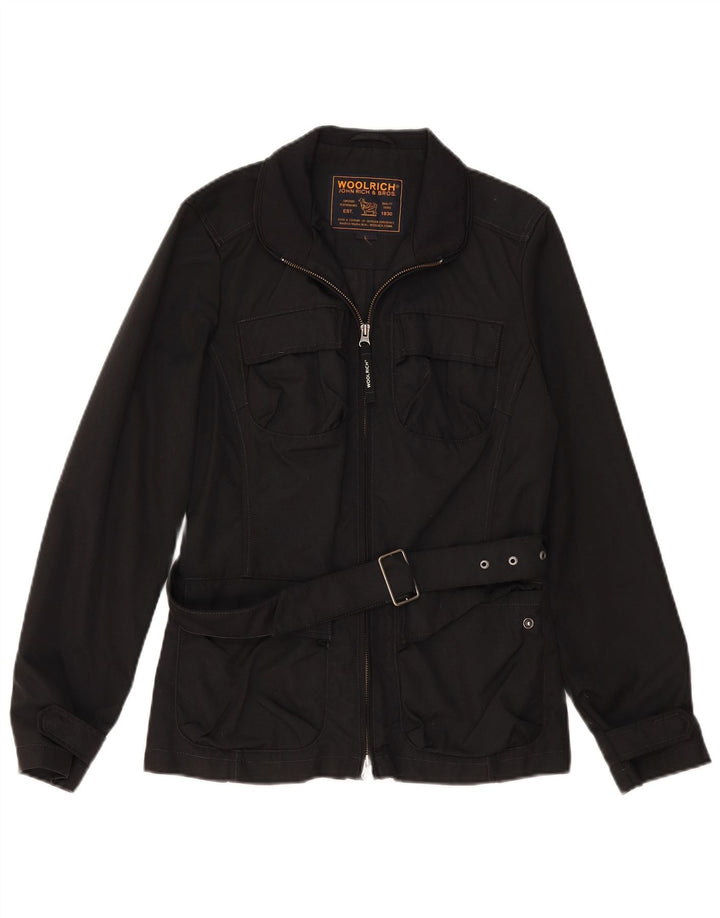 Jaqueta utilitária feminina Woolrich Reino Unido 16 grande nylon preto