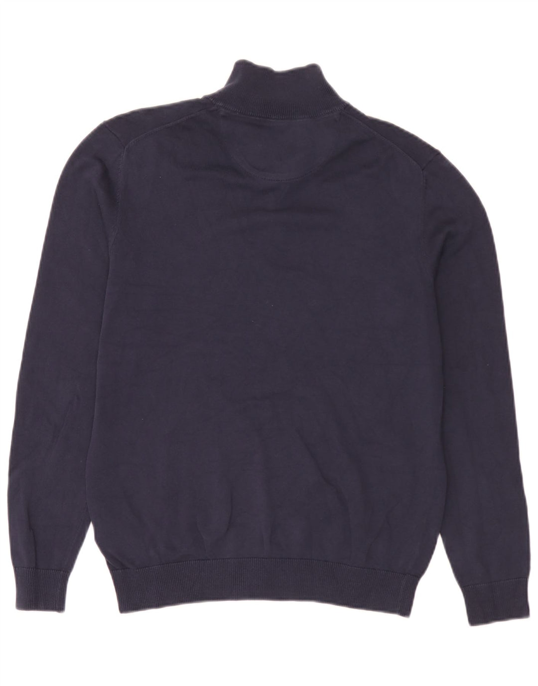 Suéter masculino Timberland com zíper e gola pequena, azul marinho, algodão