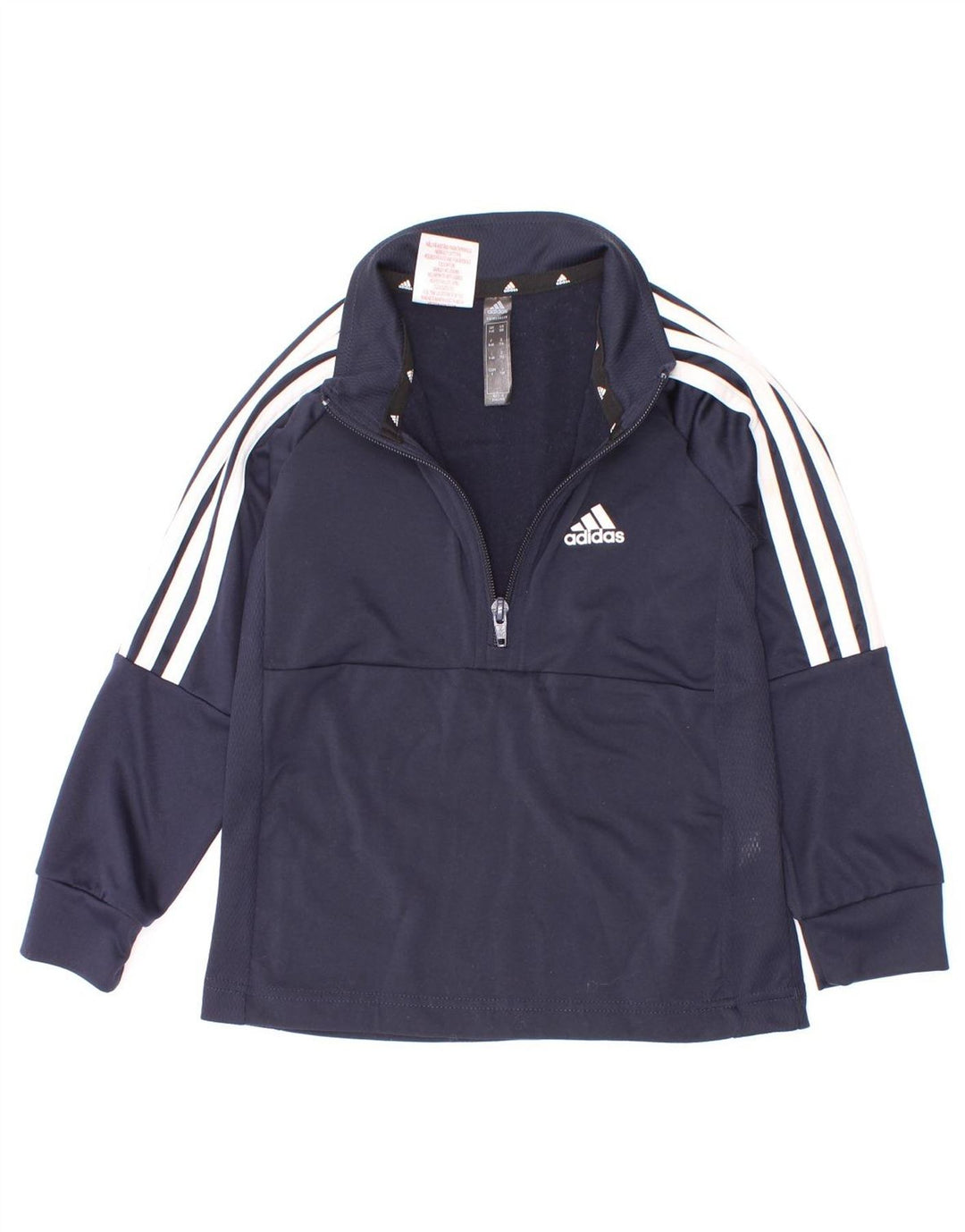 Adidas Meninos Aeroready Zip Neck Pullover Treino Top 5-6 Anos Azul Marinho