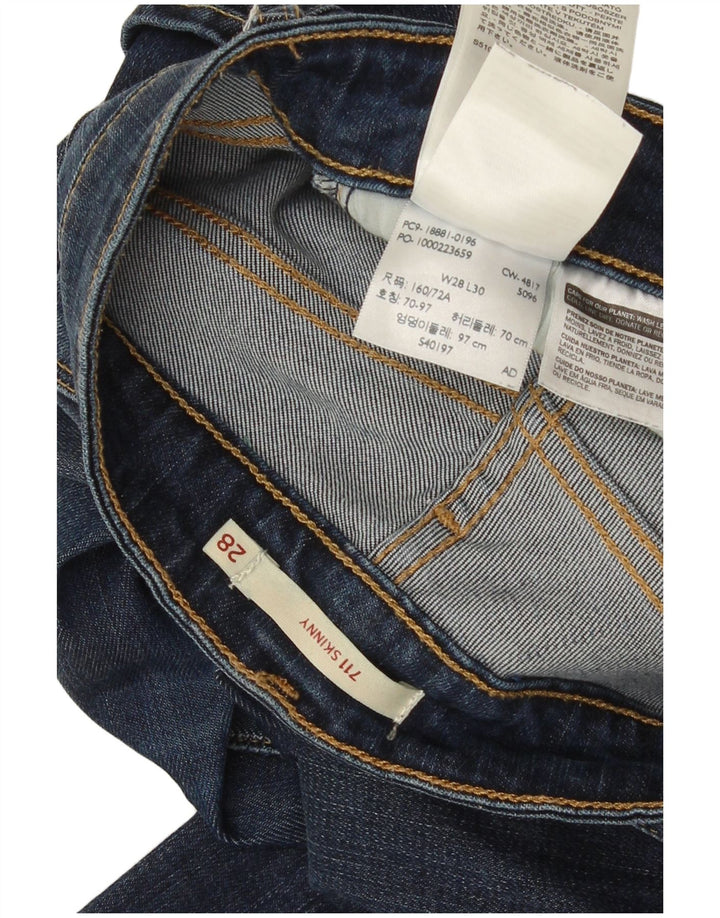 Calça Jeans Levis 711 Skinny W28 L30 Azul Lyocell