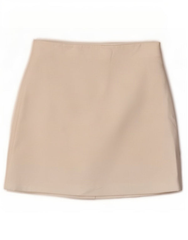 Mini saia feminina Zara XS W24 branca