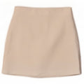 Mini saia feminina Zara XS W24 branca