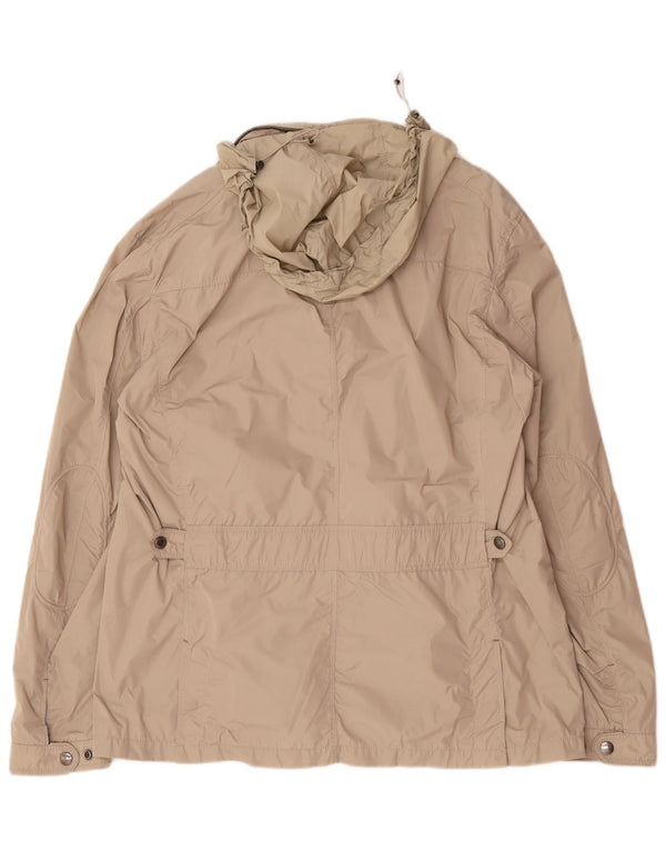 Jaqueta utilitária masculina com capuz Massimo Dutti UK 42 XL Bege
