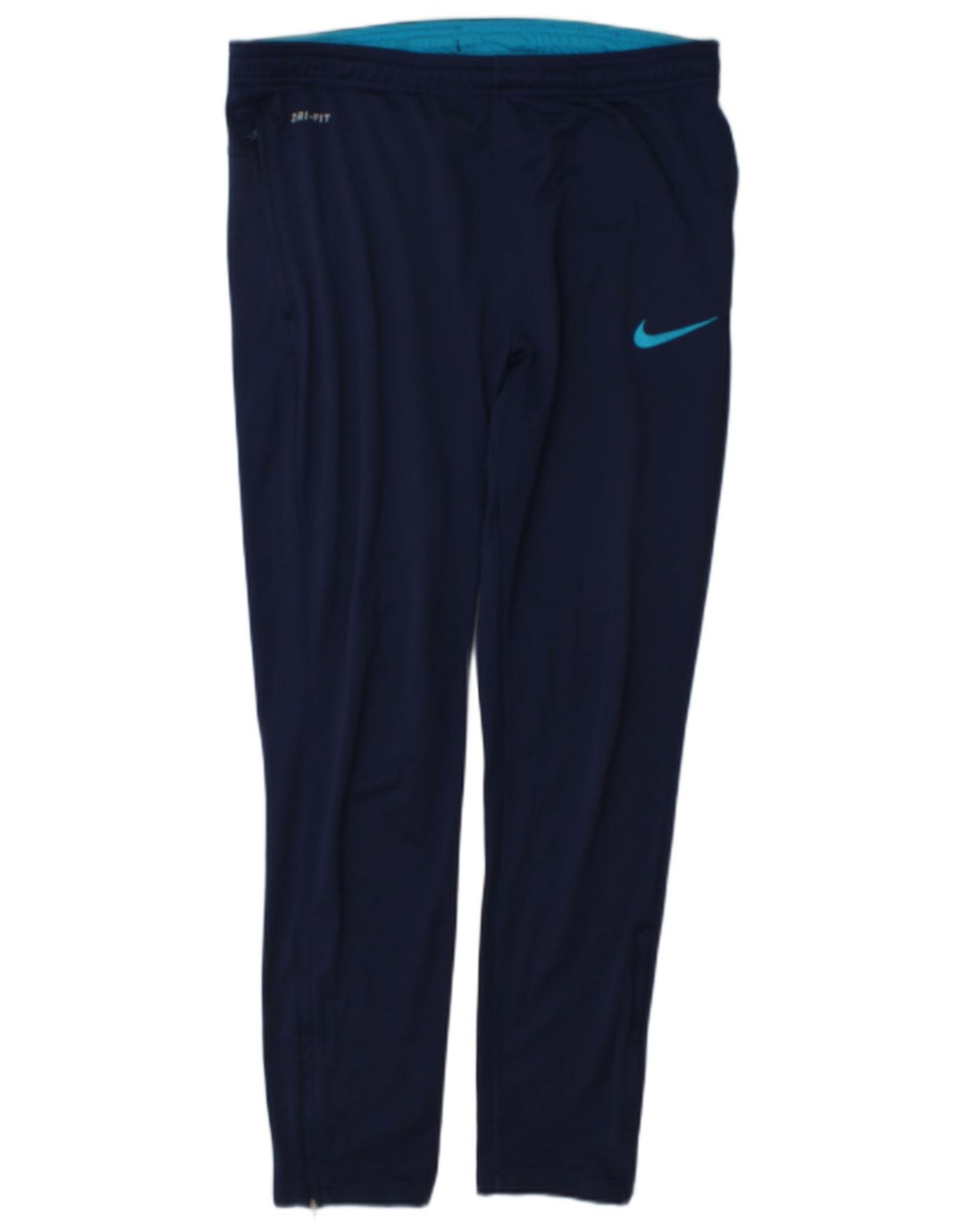 Calça de treino masculina Nike Dri Fit médio azul marinho poliéster