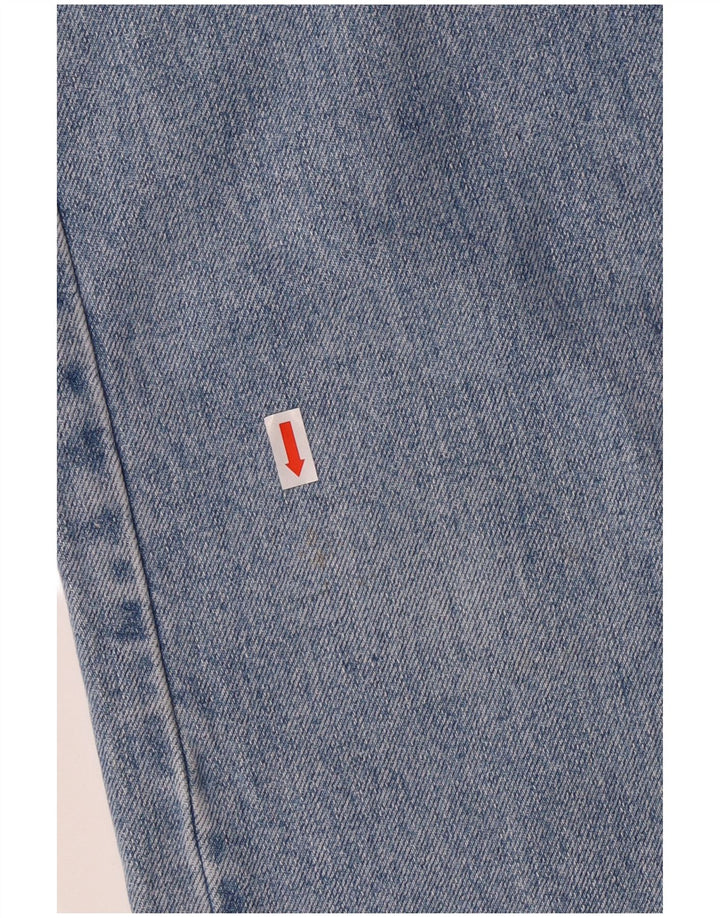 Calça jeans reta masculina Armani de cintura alta W32 L29 algodão azul