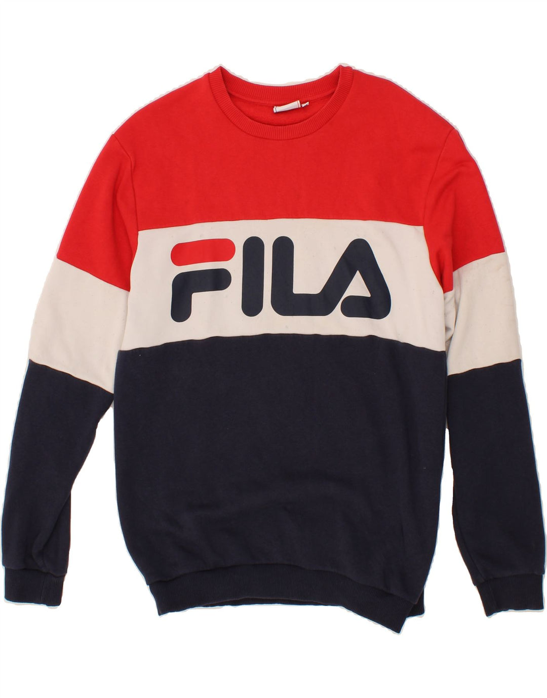 FILA Moletom Gráfico Masculino Jumper Médio Multicolorido Colorblock
