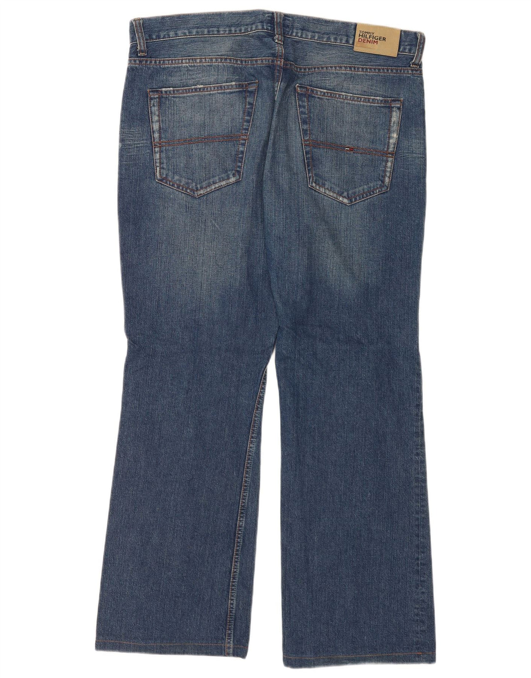 Tommy Hilfiger Masculino Bootcut Jeans W36 L30 Azul Algodão