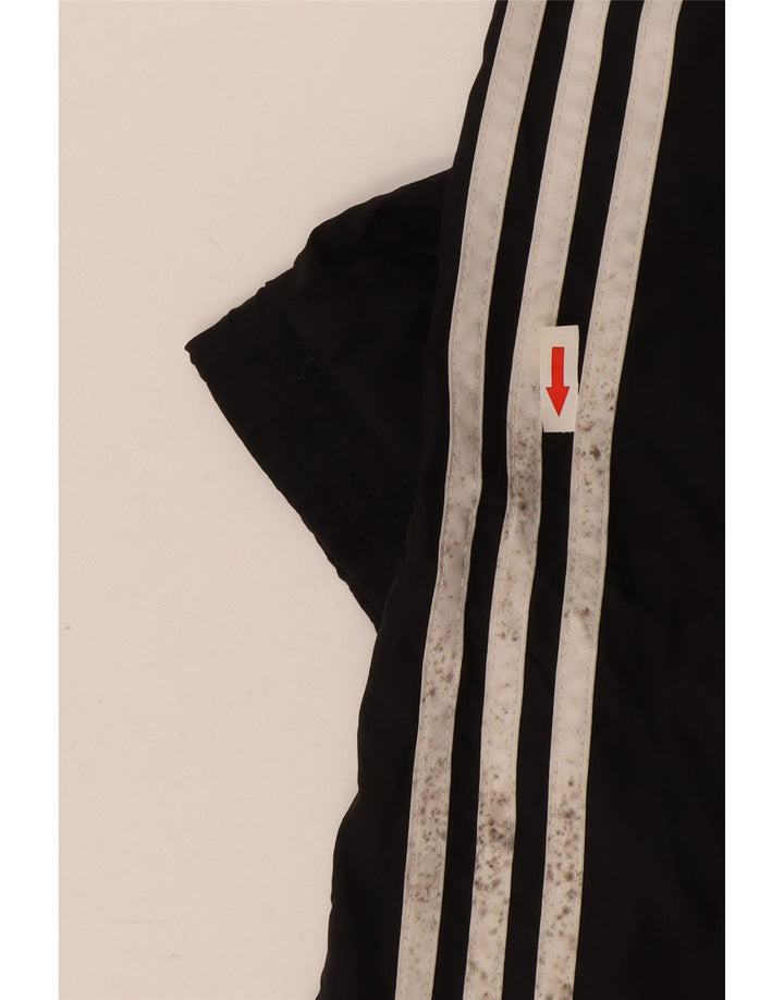 Adidas Mens Tracksuit Top Jacket UK 36/38 Pequeno Poliéster Preto