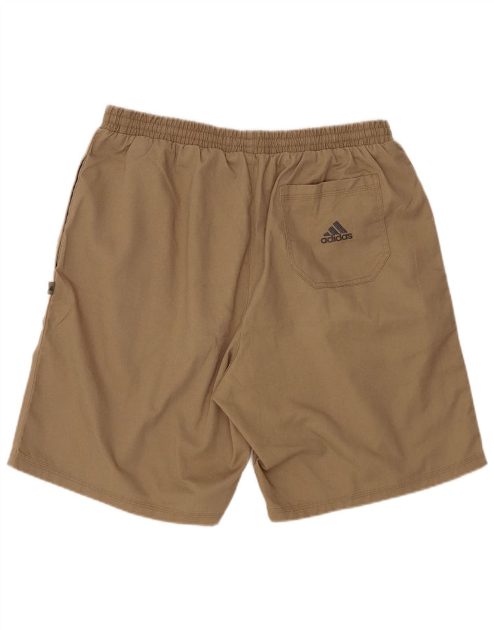 Adidas Mens Casual Shorts Grande W32 Poliéster Bege