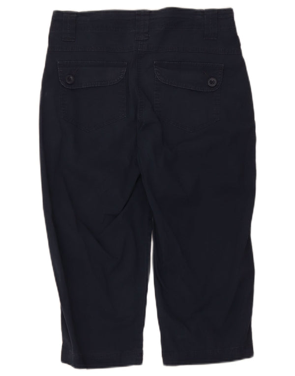 Calça capri feminina Mountain Warehouse UK 8 pequena W30 L18 azul marinho