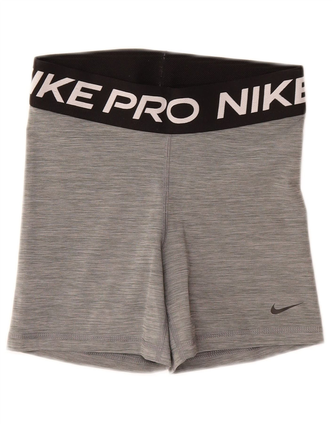 Shorts esportivos gráficos femininos Nike Dri Fit UK 10 pequenos cinza manchados