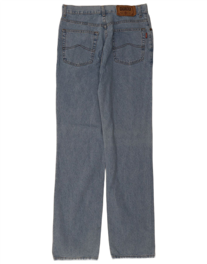 Casucci Calça jeans reta masculina W36 L34 azul algodão