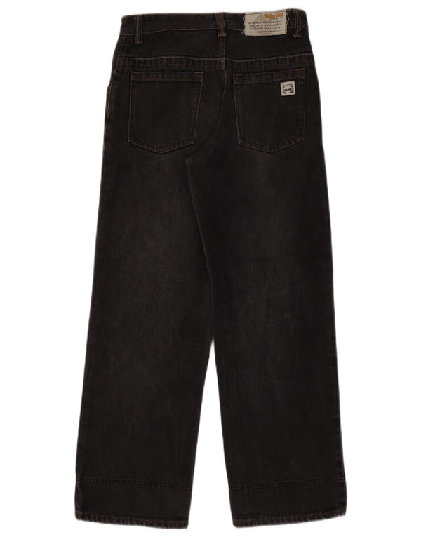 Timberland Meninos Straight Jeans 13-14 Anos W28 L29 Algodão Preto