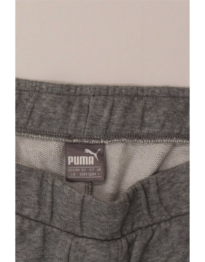Shorts esportivos gráficos masculinos Puma grandes cinza manchados