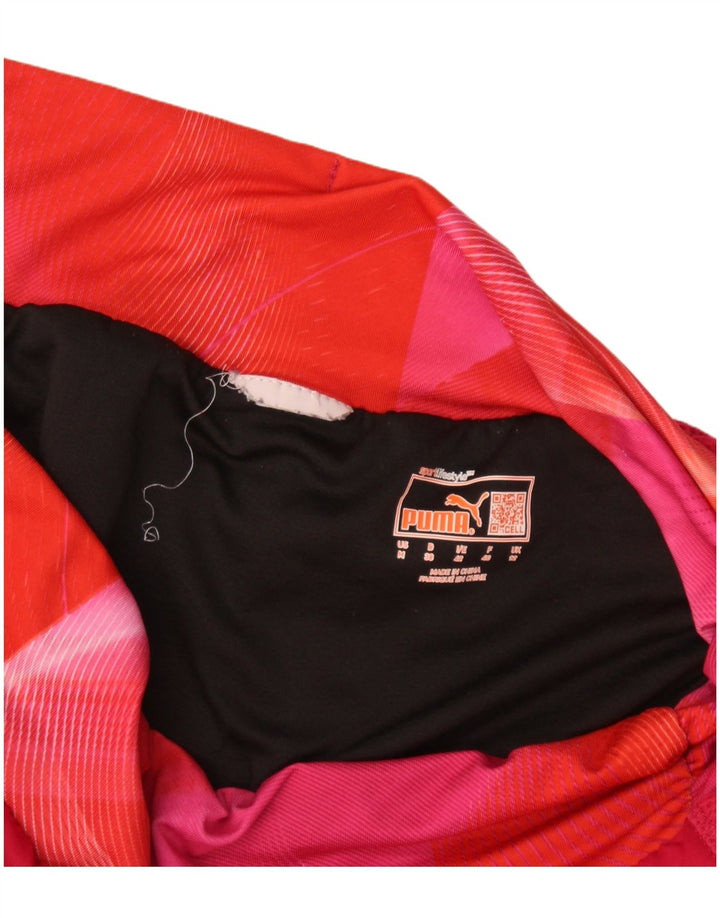 Shorts esportivos femininos Puma UK 14 médio Borgonha