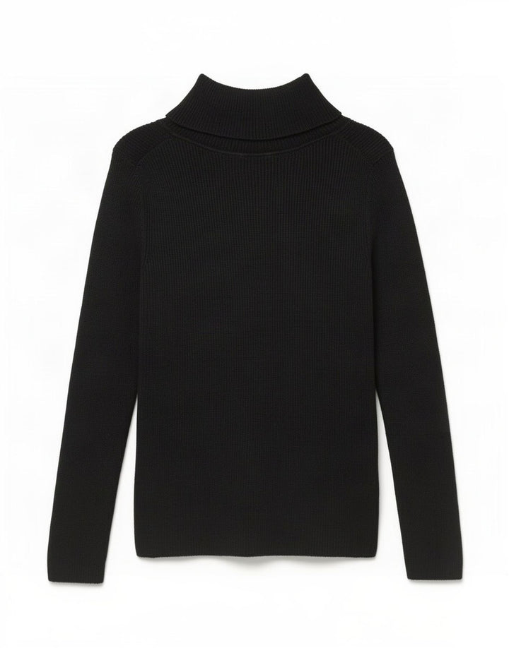 Suéter feminino Gap com gola redonda e algodão preto médio UK 12
