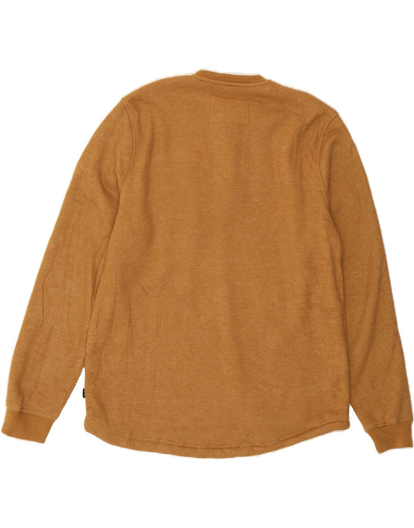 LEE Mens Regular Fit Suéter Suéter Médio Algodão Marrom