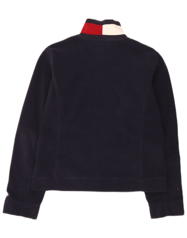 Jaqueta de lã feminina Tommy Hilfiger Reino Unido 16 grande bloco colorido azul marinho