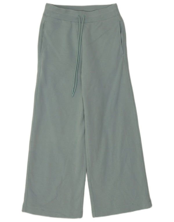 Calça de treino feminina Marks & Spencer com pernas largas Reino Unido 10 algodão azul pequeno