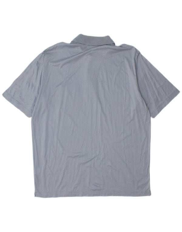 Camisa polo masculina Corneliani XL algodão azul