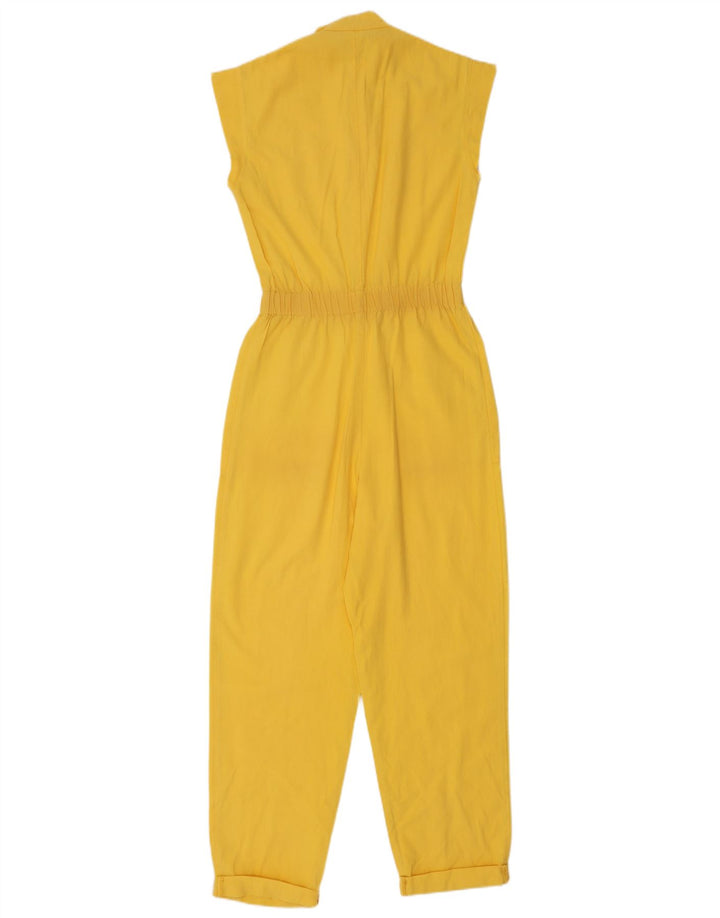 Macacão feminino vintage sem mangas IT 40 pequeno amarelo