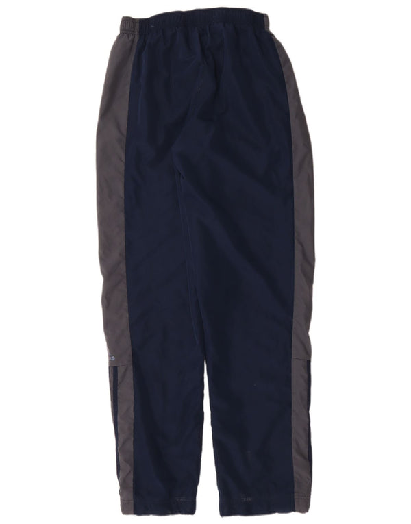 Adidas Mens Tracksuit Trousers Medium  Navy Blue Colourblock Polyester