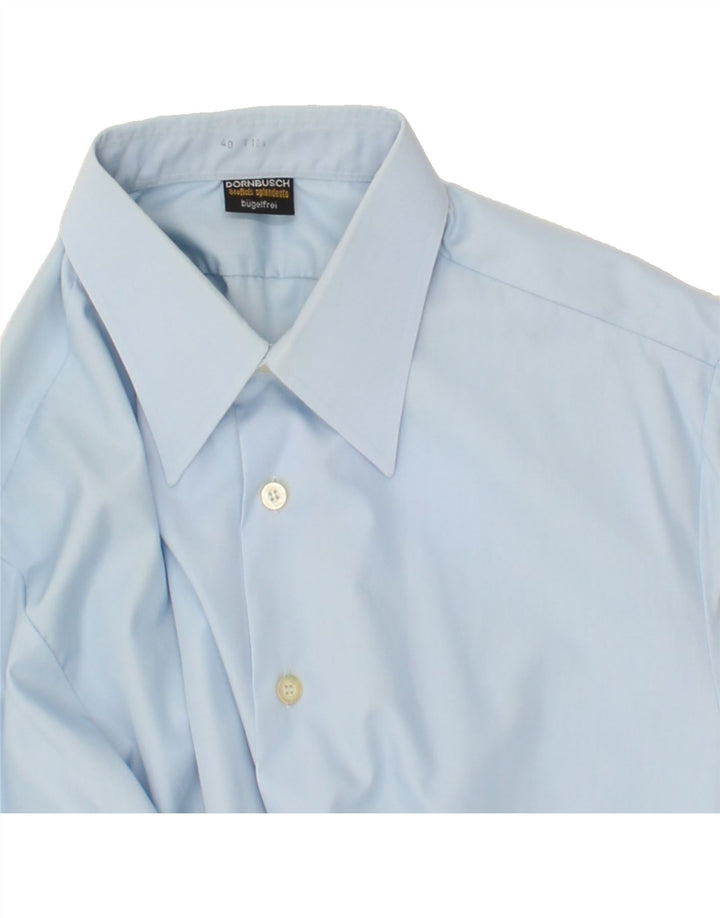 DORNBUSCH Mens Shirt Size 40 Medium Blue Cotton | Vintage Dornbusch | Thrift | Second-Hand Dornbusch | Used Clothing | Messina Hembry 