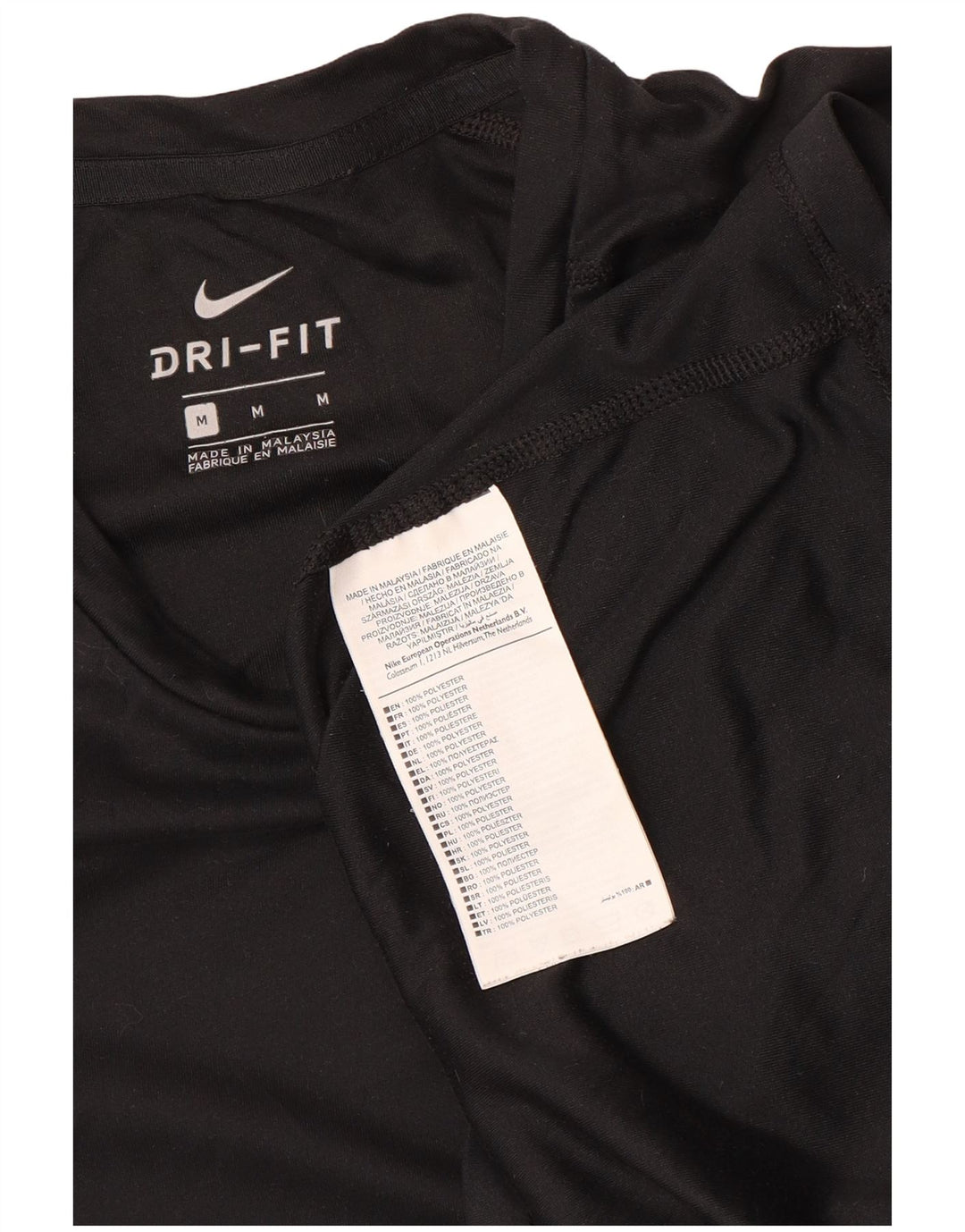 Camiseta Nike Masculina Dri Fit Top Médio Poliéster Preto