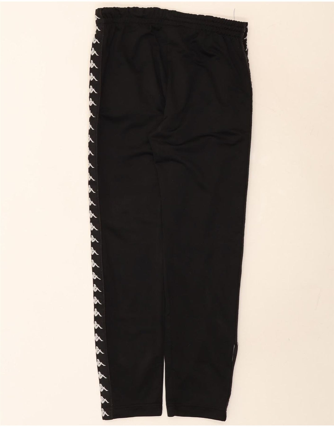 Kappa Mens Graphic Tracksuit Calças Joggers Médio Preto Poliéster