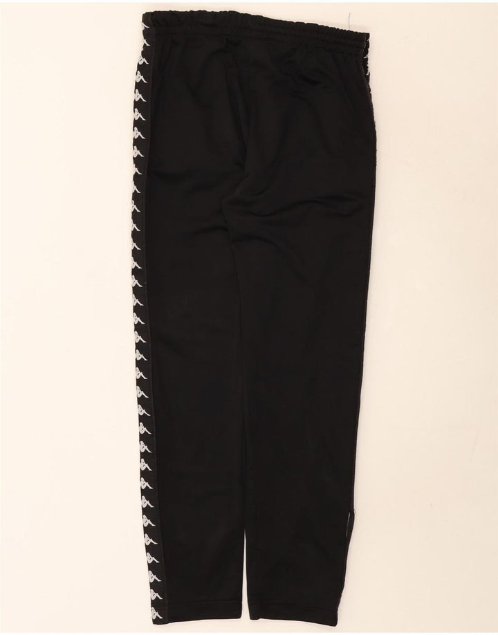 Kappa Mens Graphic Tracksuit Calças Joggers Médio Preto Poliéster