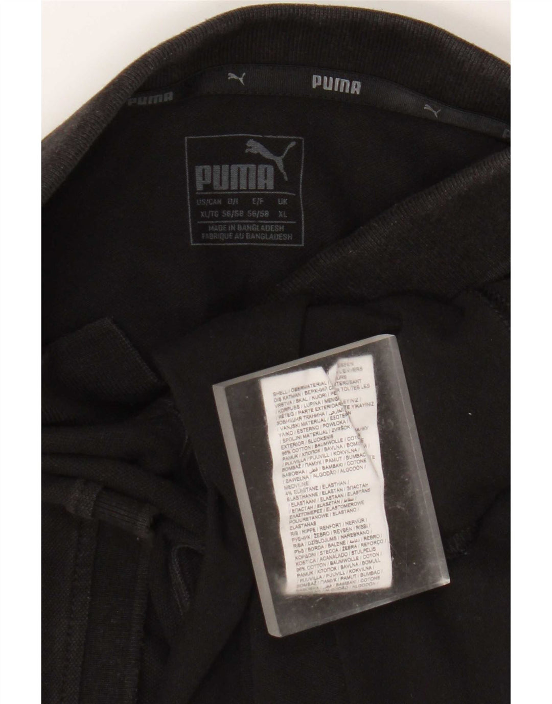 Camisa polo masculina Puma XL algodão preto