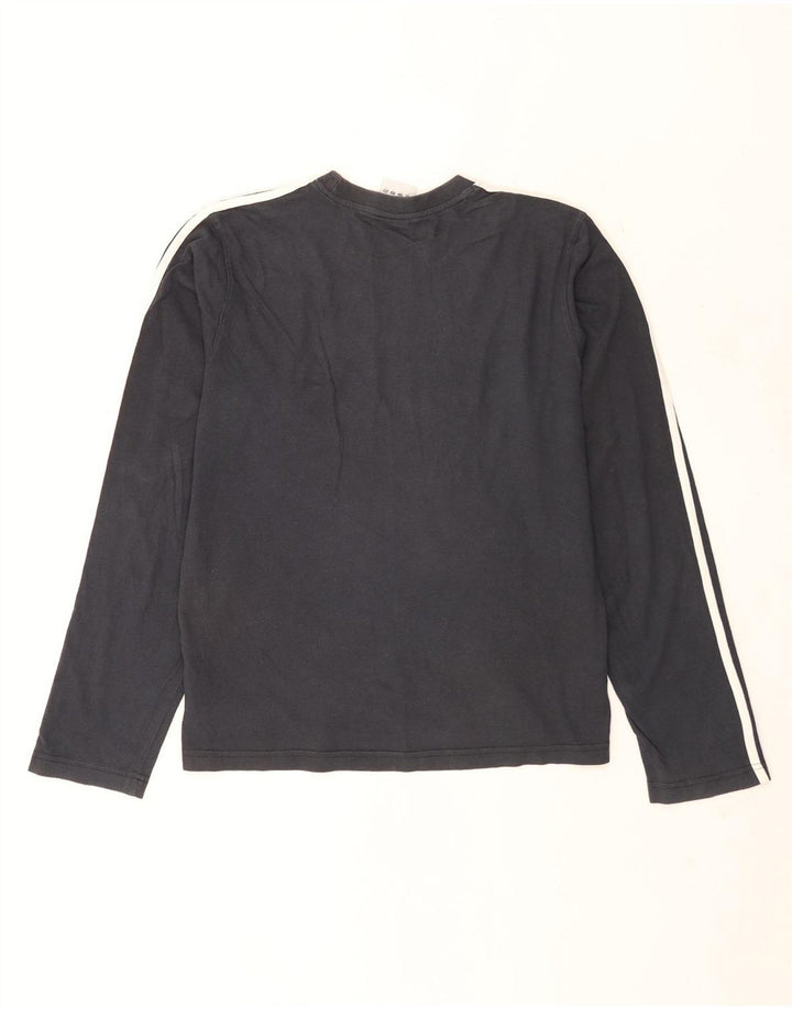 Adidas Mens Top Manga Longa Médio Algodão Preto
