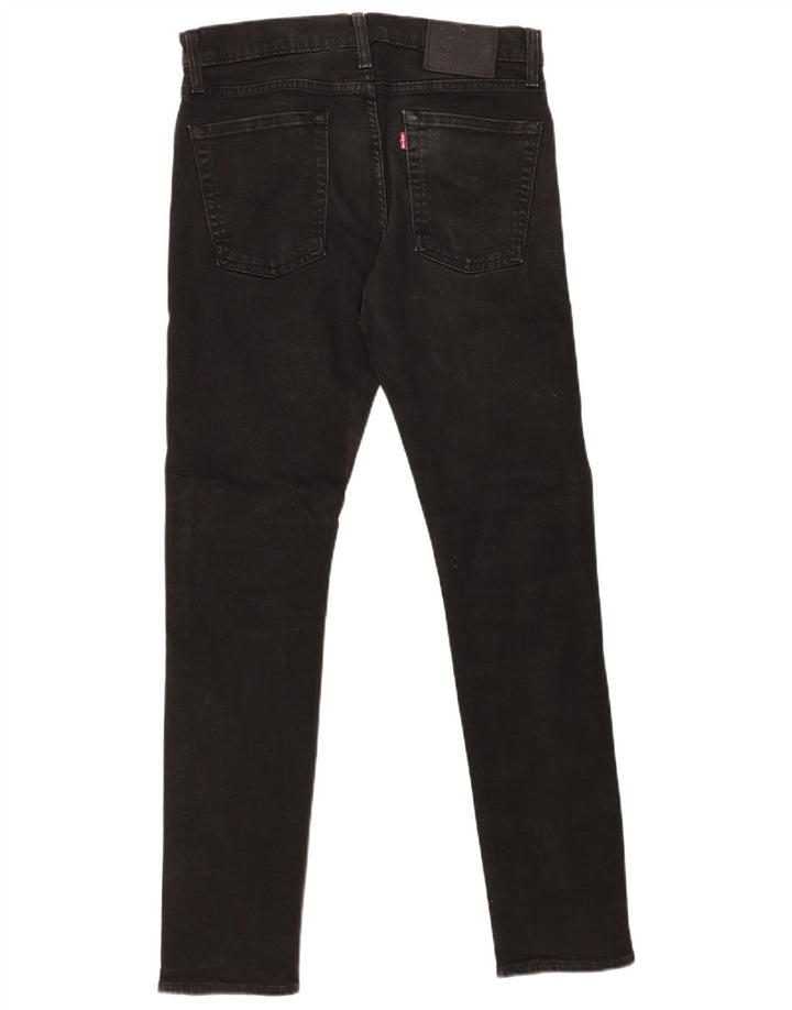 Levi's Masculino 501 Slim Jeans W31 L32 Algodão Preto