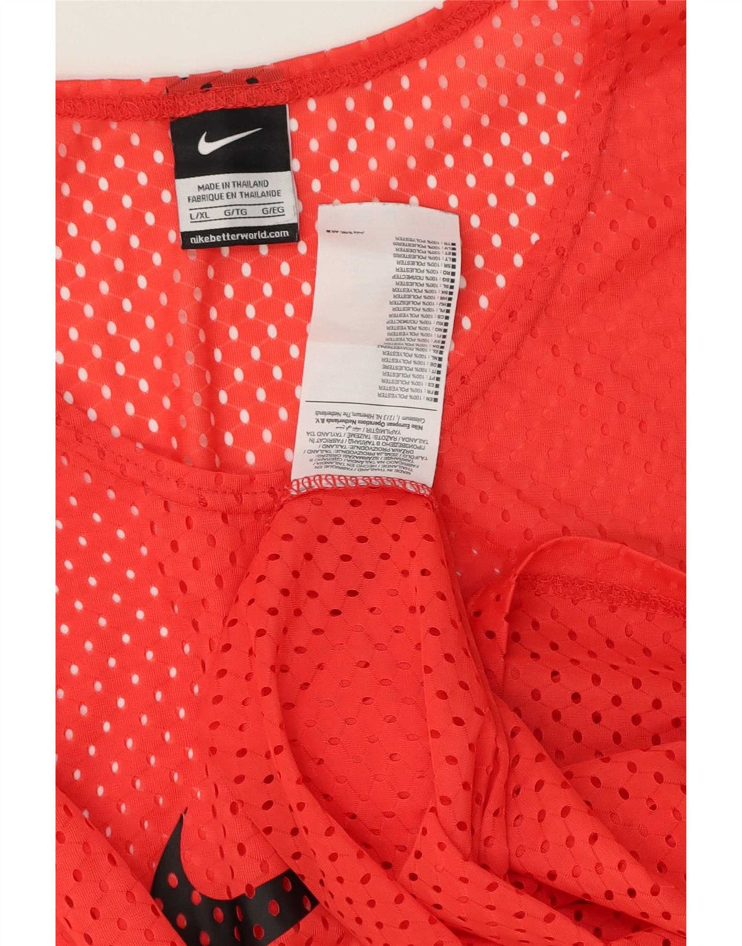 Nike Mens Graphic Vest Top Grande Poliéster Vermelho
