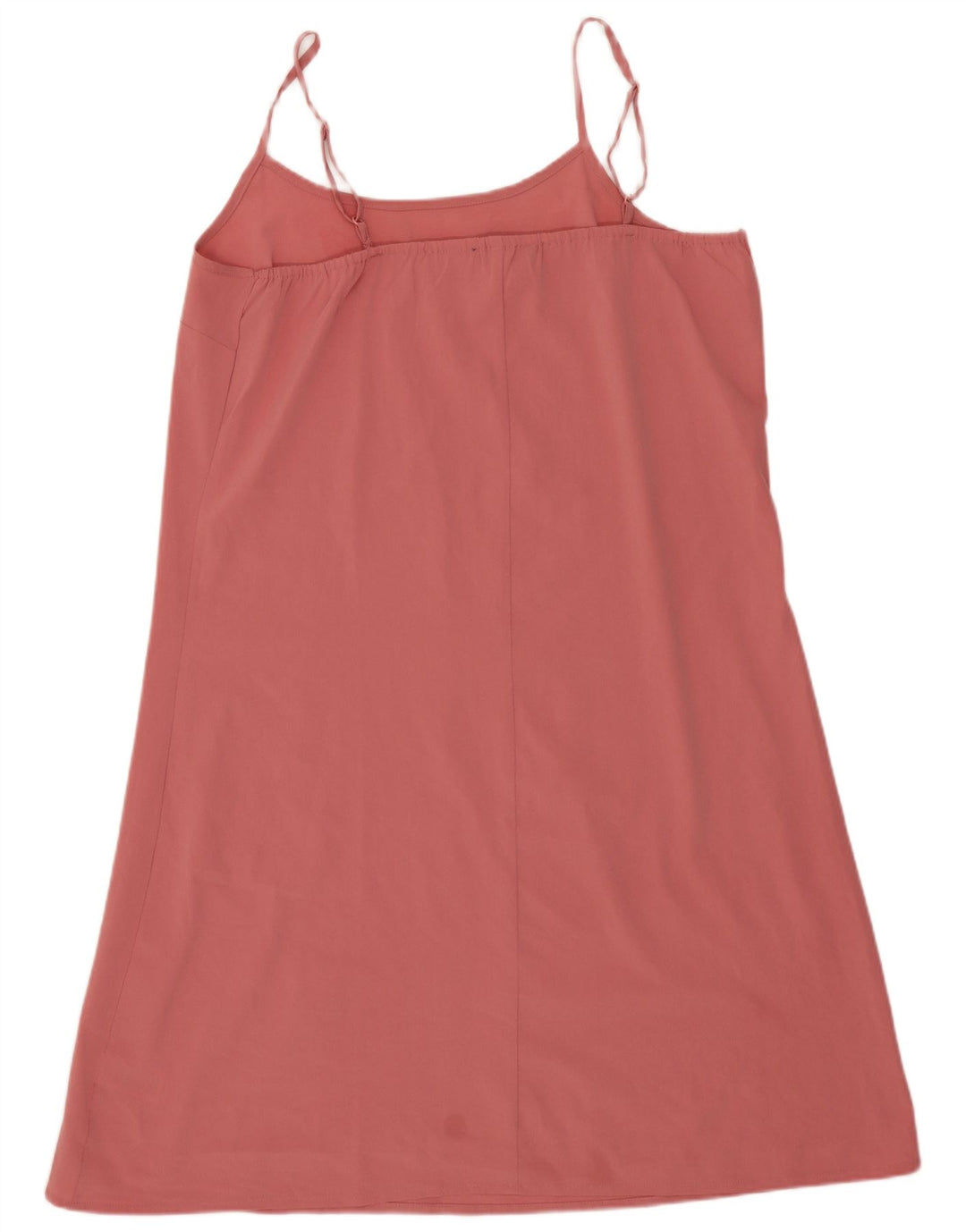 Vestido deslizante feminino Marks & Spencer Reino Unido 14 poliéster rosa médio