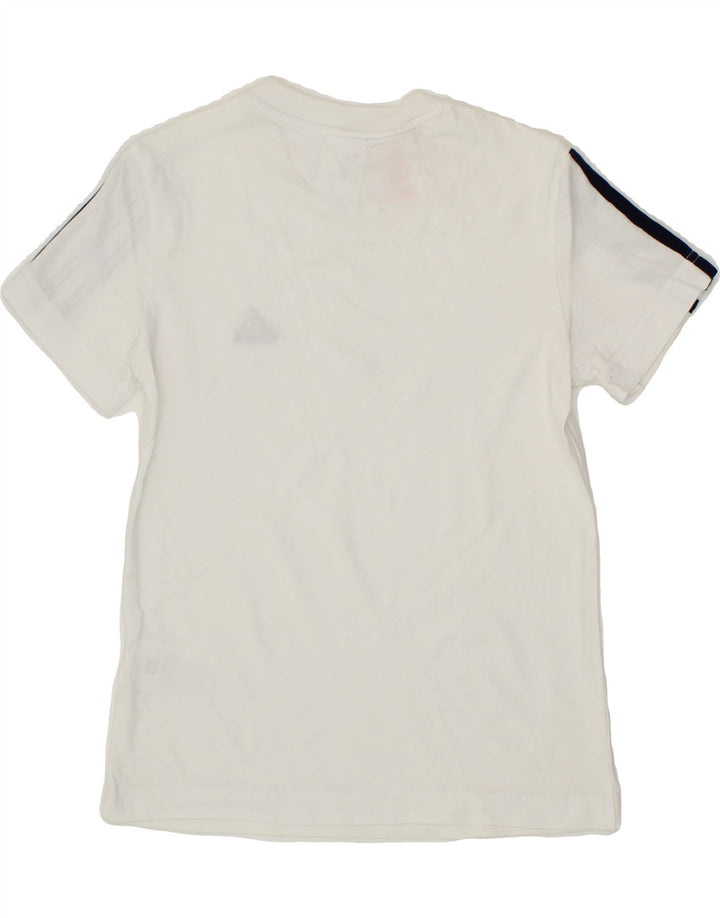 ADIDAS Girls T-Shirt Top 11-12 Years White Cotton Vintage Adidas and Second-Hand Adidas from Messina Hembry 