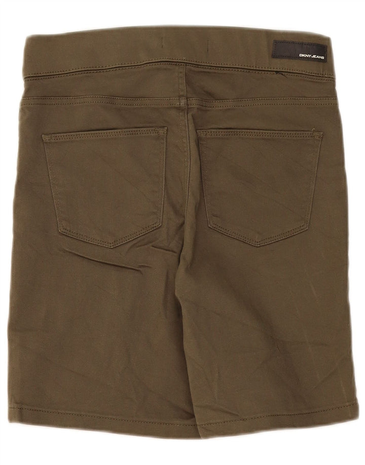 Dkny Shorts feminino casual pequeno W27 algodão cáqui