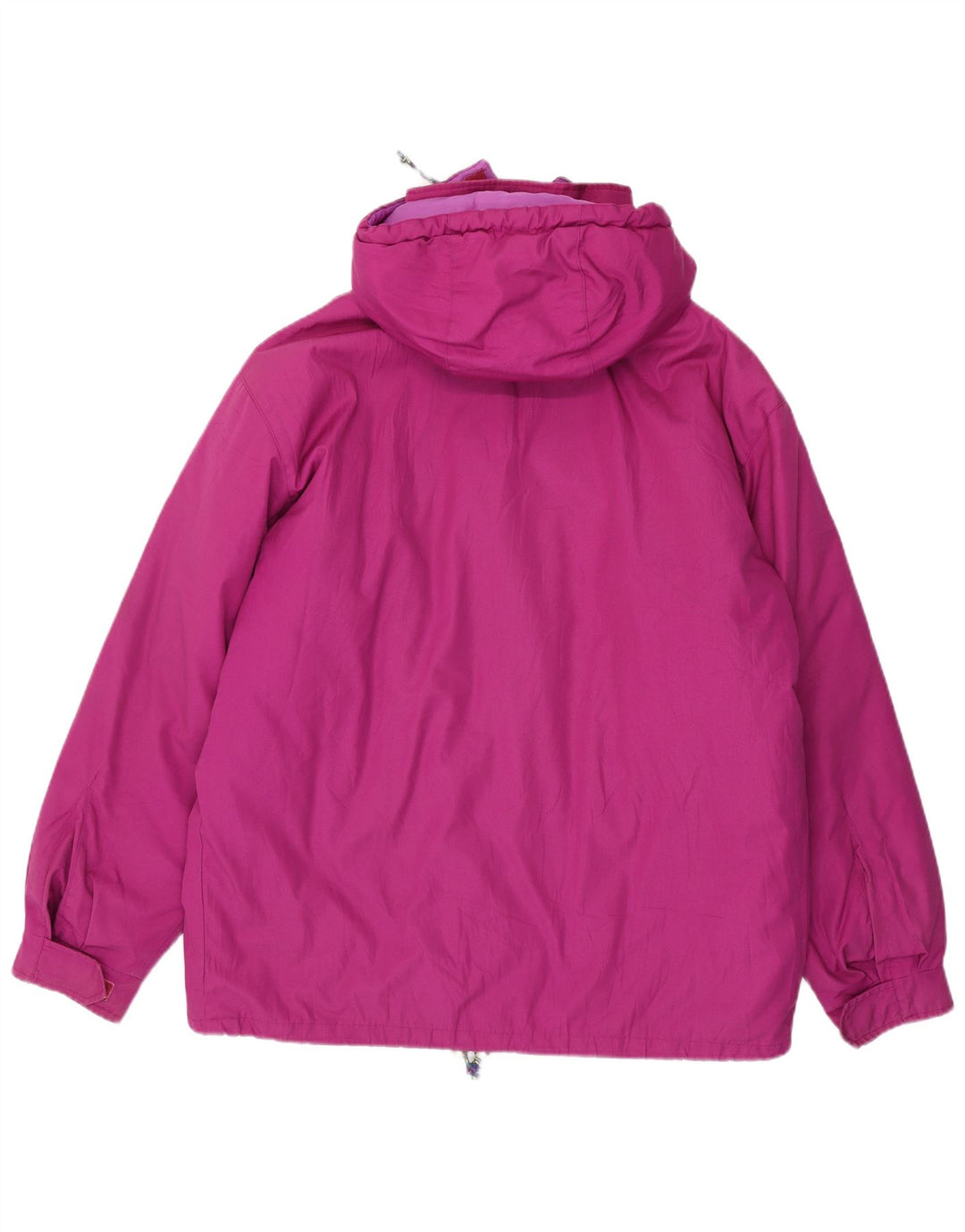Jaqueta corta-vento masculina Fila com capuz UK 42 XL rosa poliéster